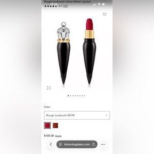 Christian Louboutin Black and Gold Lipstick